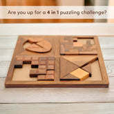 Buy Wooden 4 in 1 Puzzles for Kids 8 Year Old & Above